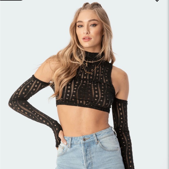 Edikted Tops - Edikted Open-Shoulder Top